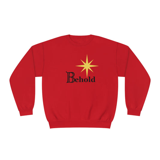 Behold Star Regelious Sweatshirt; Christmas Gift; Merrry Christmas; Holiday Sweatshirt;  Unisex NuBlend® Crewneck Sweatshirt